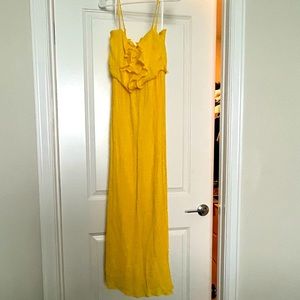 Yellow maxi dress